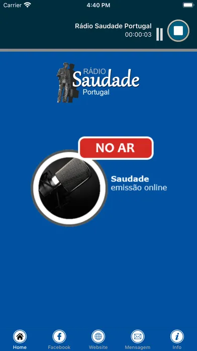 Rádio Saudade Portugal スクリーンショット