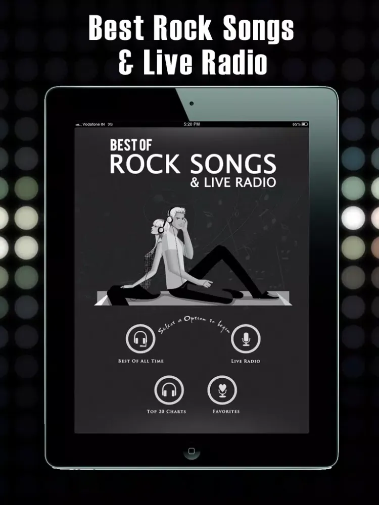 Zrzuty ekranu Best Of Rock Songs+ Rock Music Radio iPad 