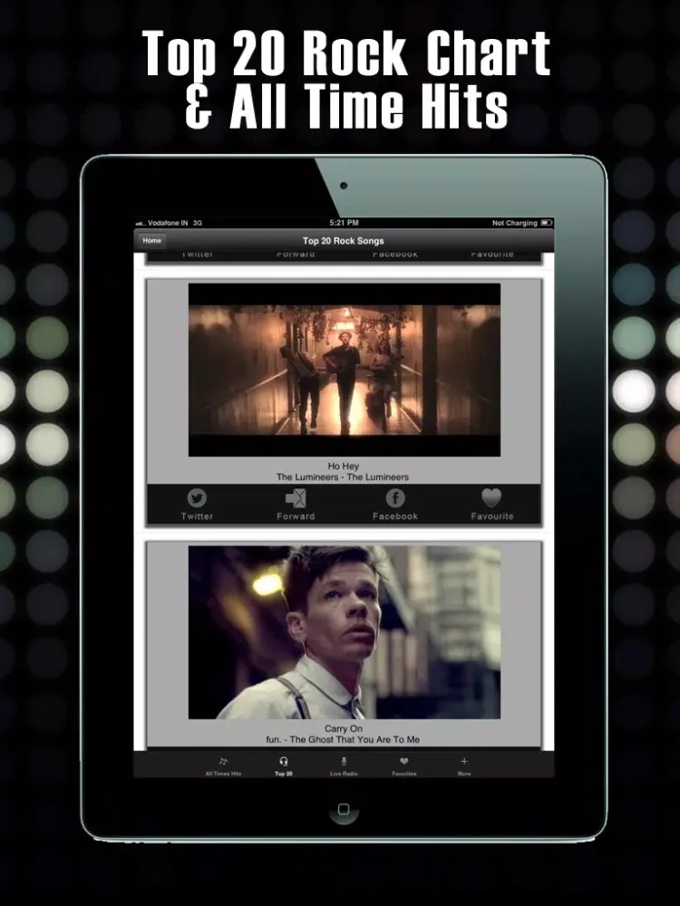 Zrzuty ekranu Best Of Rock Songs+ Rock Music Radio iPad 
