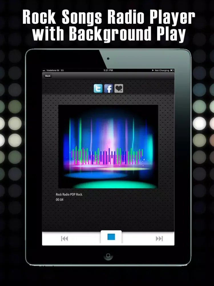Zrzuty ekranu Best Of Rock Songs+ Rock Music Radio iPad 