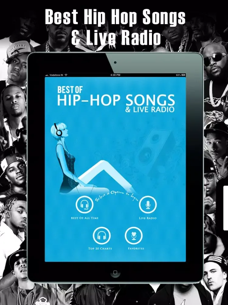 Ảnh chụp màn hình của Best of Hip Hop Songs and Live Radio iPad 