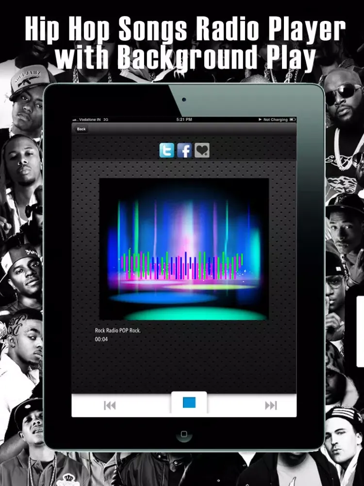 Ảnh chụp màn hình của Best of Hip Hop Songs and Live Radio iPad 