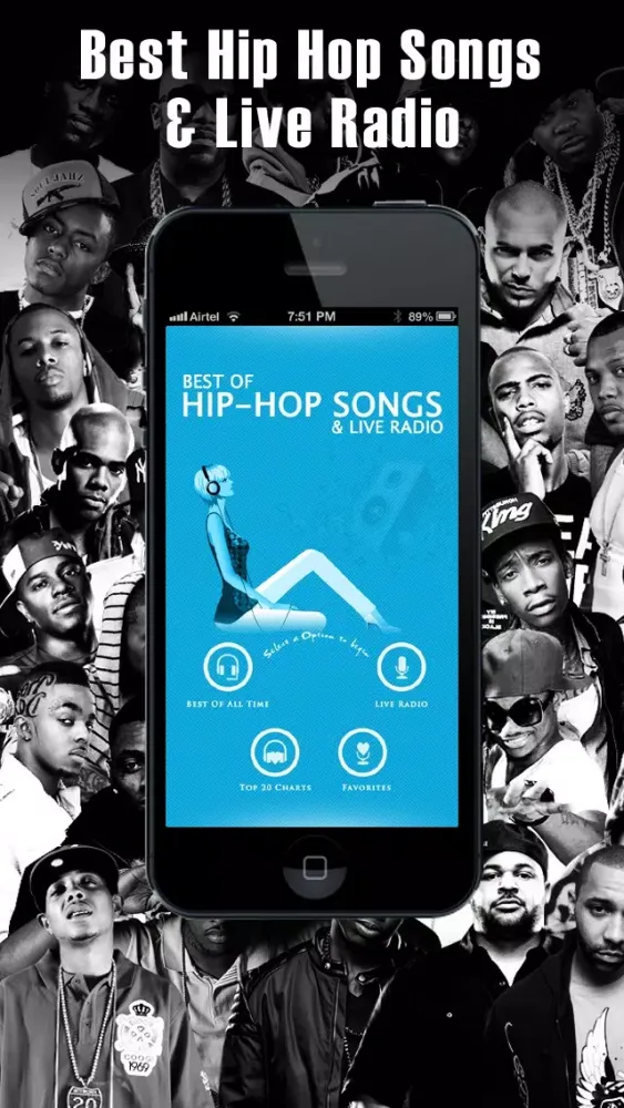 Ảnh chụp màn hình của Best of Hip Hop Songs and Live Radio
