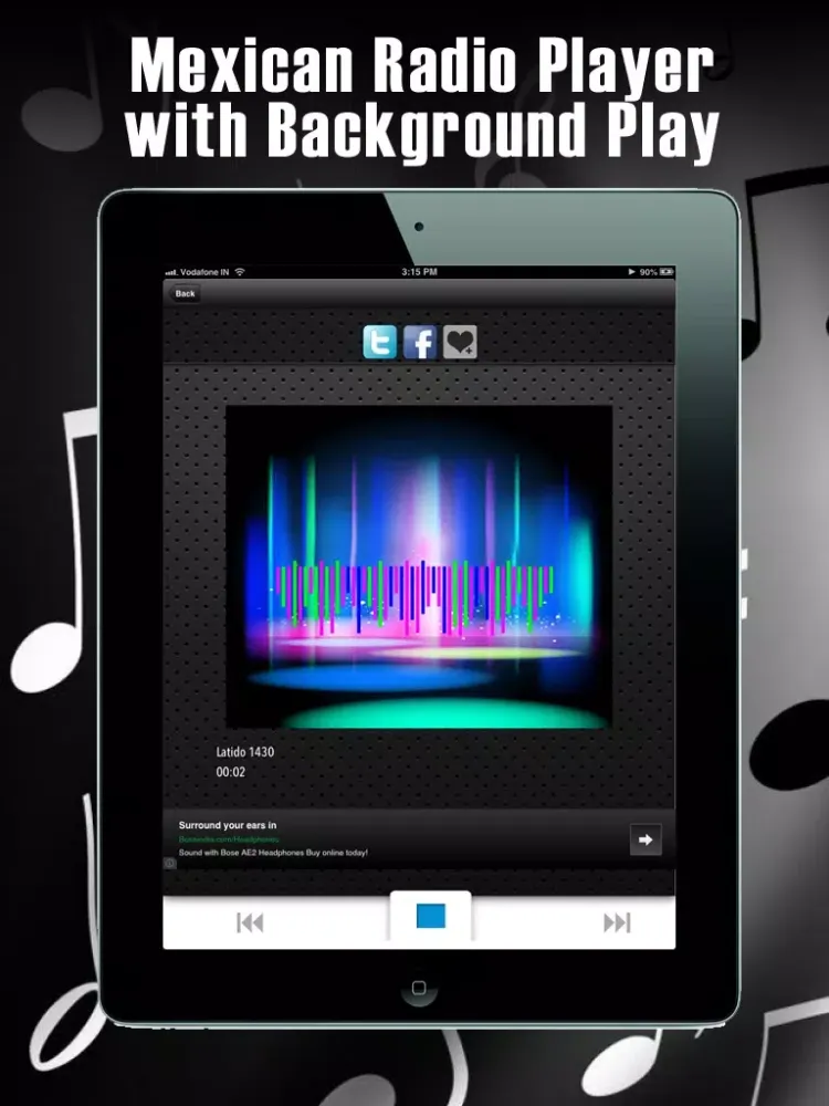 Best of Mexico Songs and Live Radio iPad  Screenshots