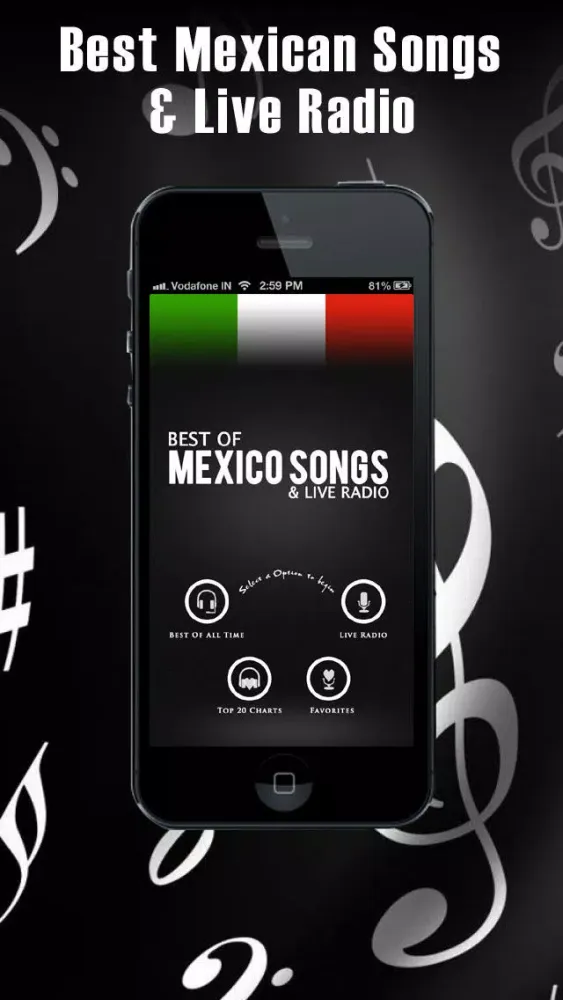 Best of Mexico Songs and Live Radio Screenshots