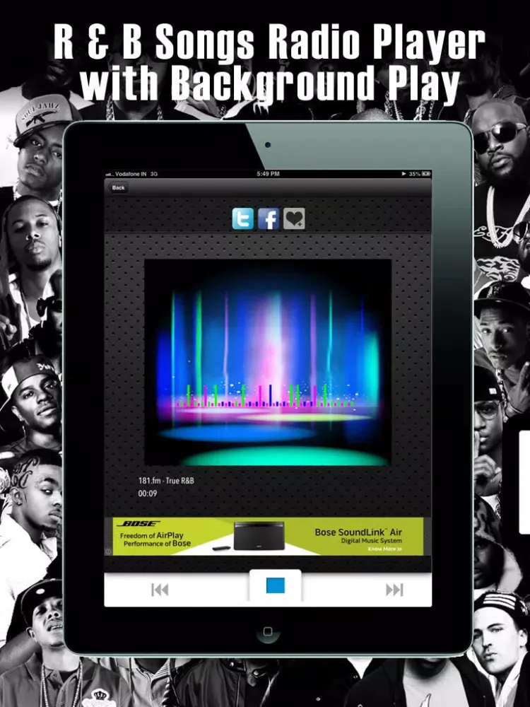 Скриншоты R&B Music Radio Live iPad 