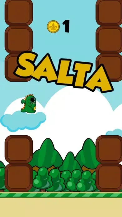 Capturas de tela do Flappy Axel