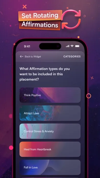 Capturas de pantalla de Affirmation Widget