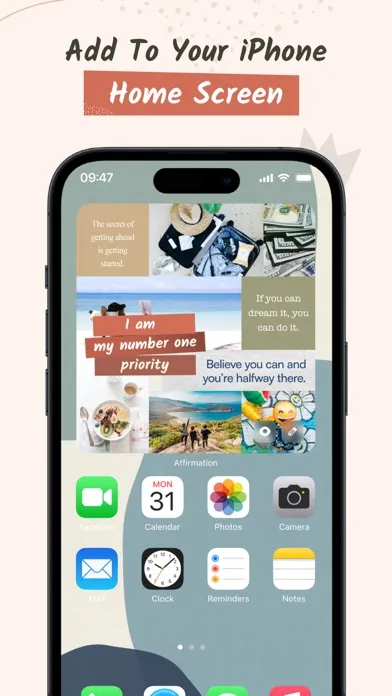 Capturas de pantalla de Affirmation Widget