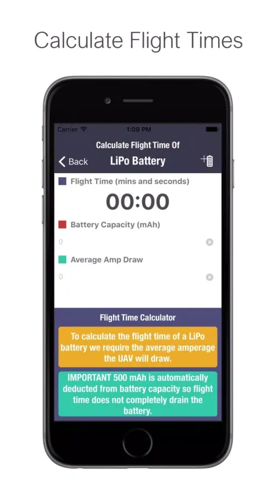 UAV (UAS) Battery Flight Timer / Log應用截圖
