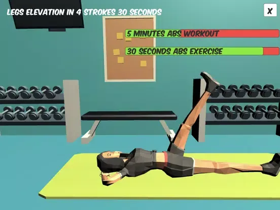 ABS - 5 min Six Pack Workout iPad  스크린샷