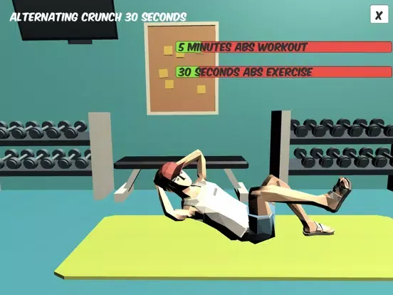 ABS - 5 min Six Pack Workout iPad  스크린샷