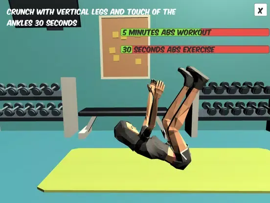 ABS - 5 min Six Pack Workout iPad  스크린샷
