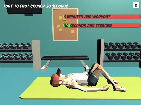 ABS - 5 min Six Pack Workout iPad  스크린샷