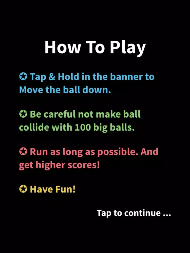 Avoid The 100 Balls iPad  स्क्रीनशॉट