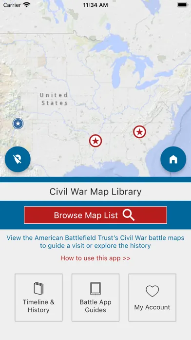 Civil War Battle Maps应用截图