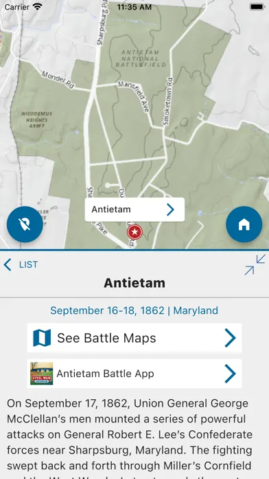 Civil War Battle Maps应用截图