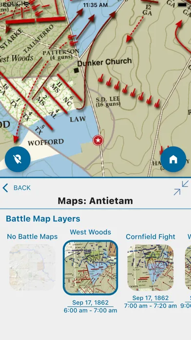 Civil War Battle Maps应用截图