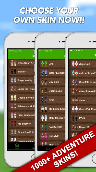 Adventure Skins for Minecraft PE (Pocket Edition) & Minecraft PC Screenshots