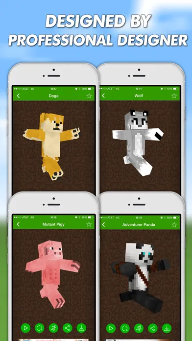 Animal Skins For Minecraft PE (Pocket Edition) Free سکرین شاٹس
