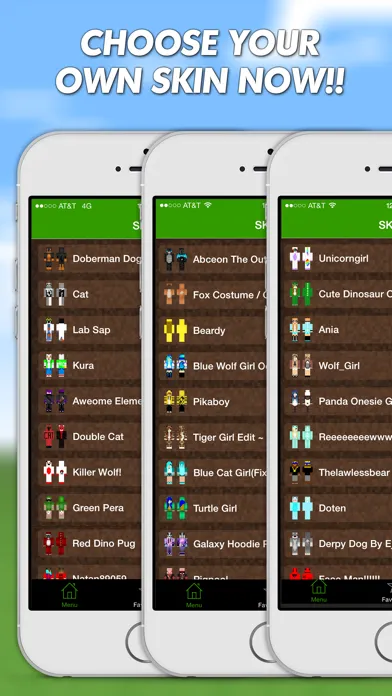 Animal Skins For Minecraft PE (Pocket Edition) Free سکرین شاٹس