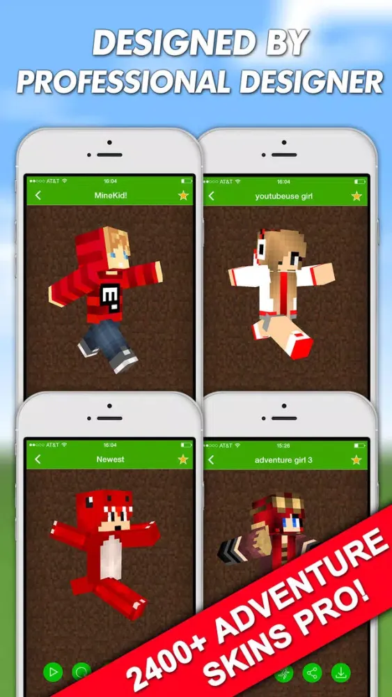Adventure Skins Pro for Minecraft PE (Pocket Edition) & Minecraft PC应用截图
