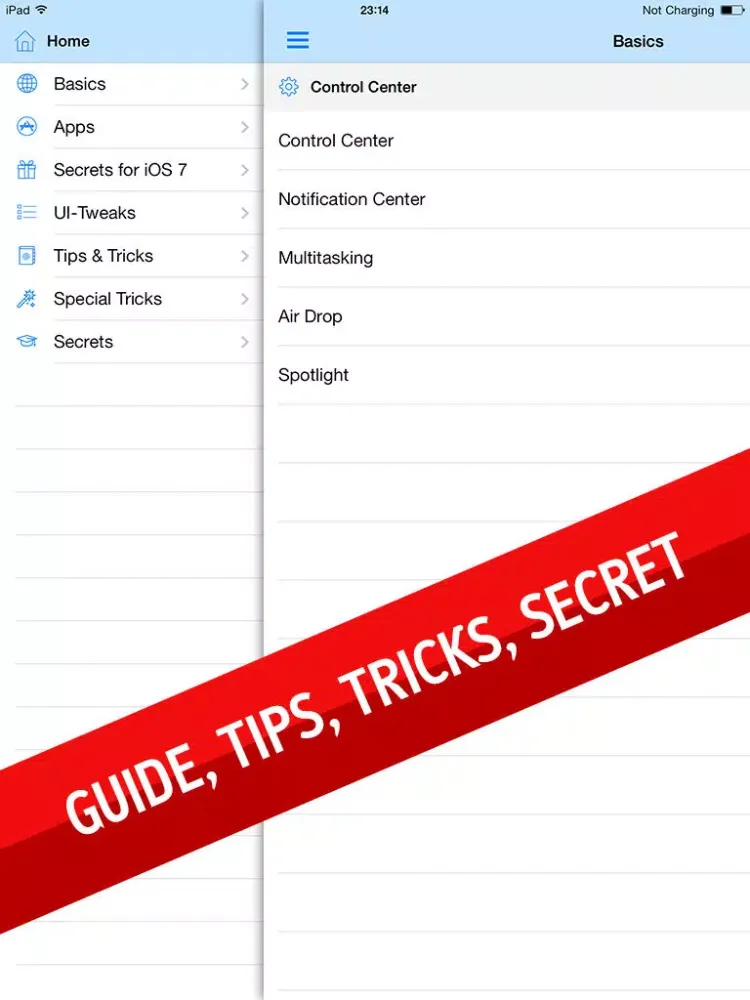 تصاویر Guide for iOS 7 - How to use IOS 7 iPad 