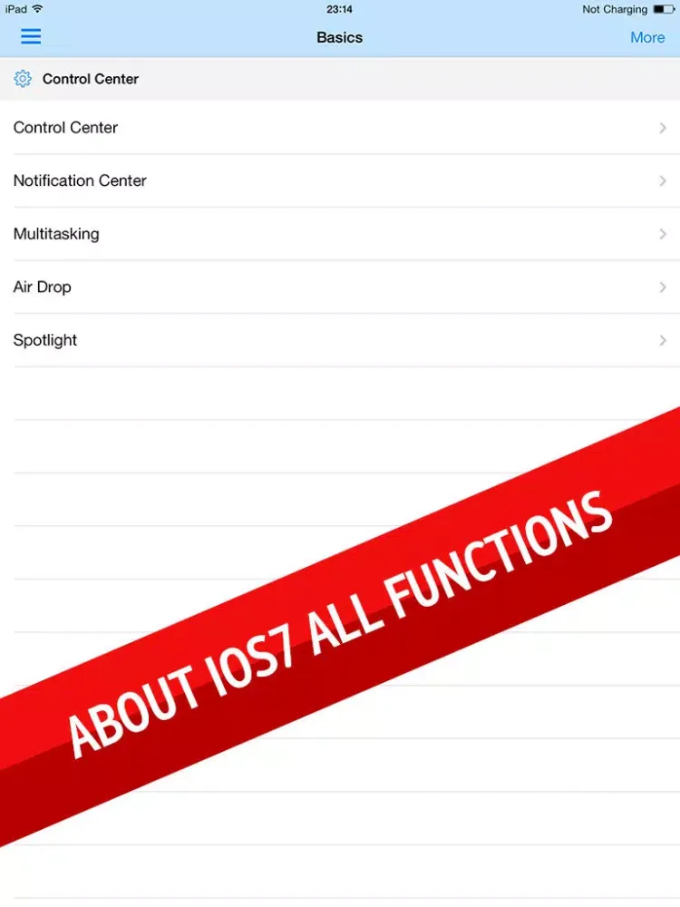 تصاویر Guide for iOS 7 - How to use IOS 7 iPad 