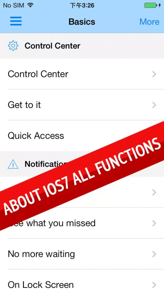 تصاویر Guide for iOS 7 - How to use IOS 7
