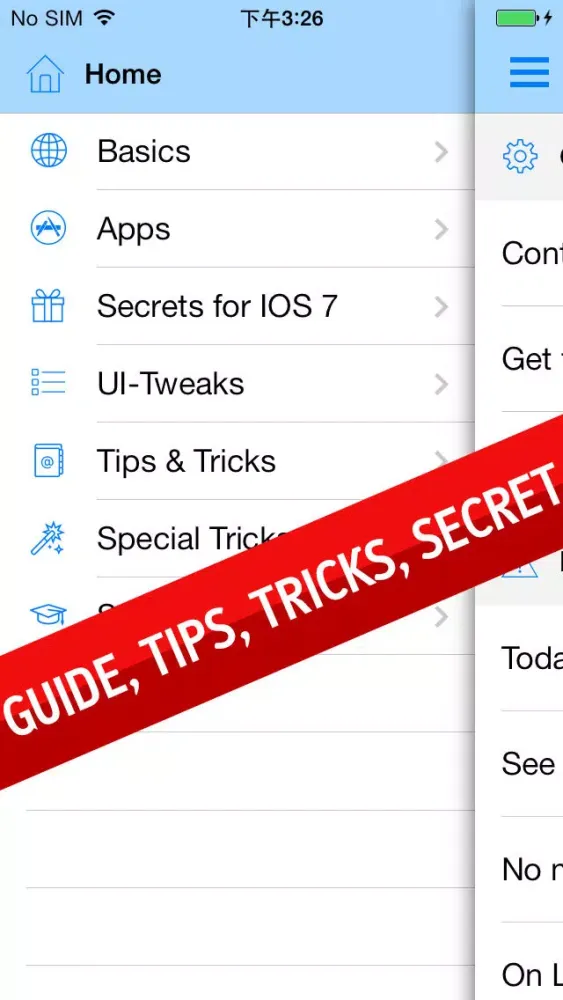 تصاویر Guide for iOS 7 - How to use IOS 7