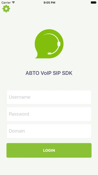 ภาพหน้าจอของ AbtoVoIPClient