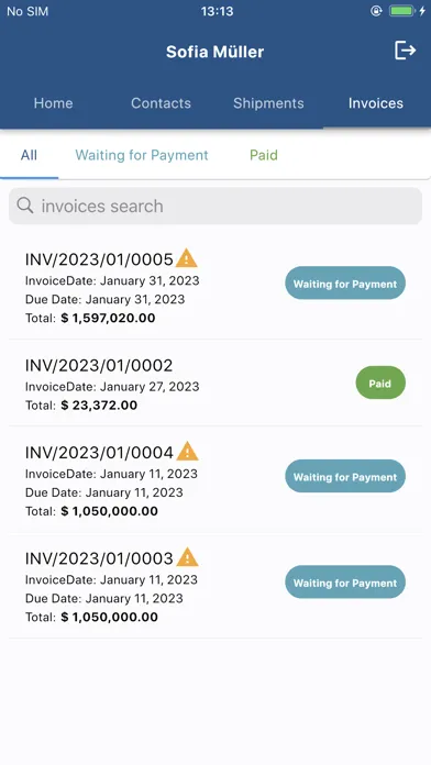 AB Trading Customer Portal Ekran Görüntüleri