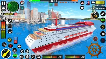Tangkapan layar Real Ocean Clean Boat Games 3D