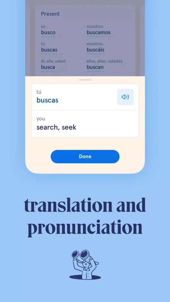 Visual Verbs: Spanish Verb App Screenshots