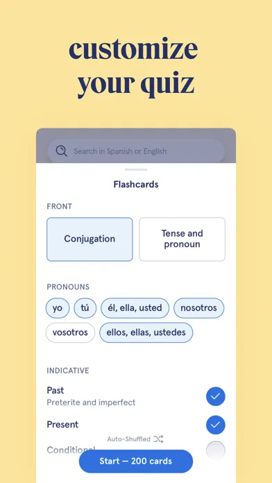 Screenshot di Visual Verbs: Spanish Verb App