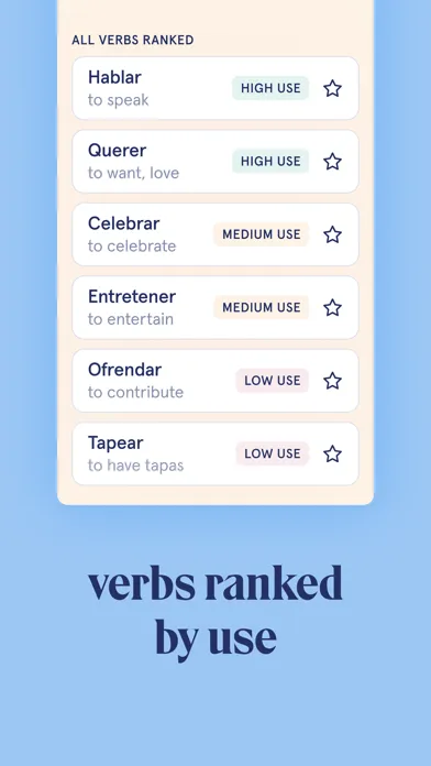 Screenshot di Visual Verbs: Spanish Verb App