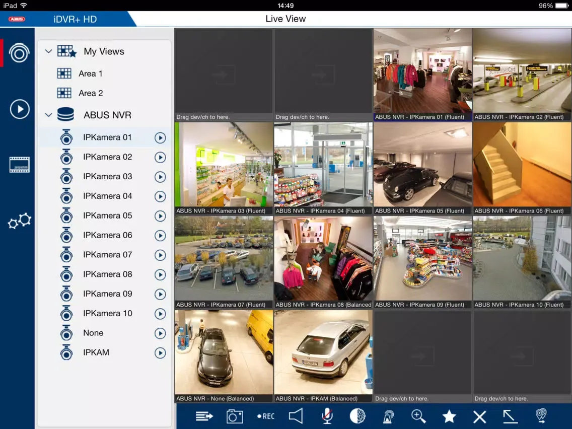 iDVR Plus HD iPad  Screenshots