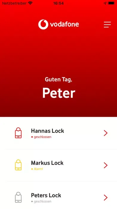 Vodafone Smart Lock Screenshots