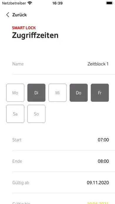 Vodafone Smart Lock Screenshots