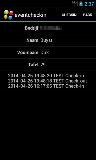eventcheckin Screenshots