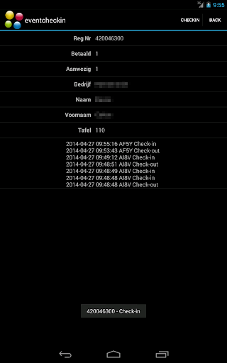 eventcheckin Screenshots