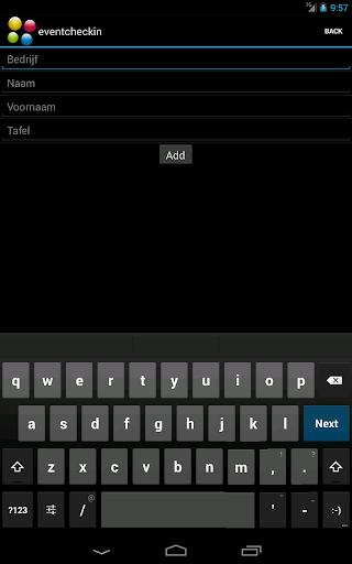 eventcheckin Screenshots