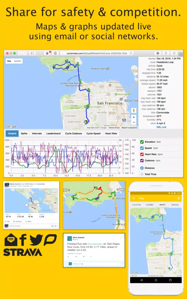 Cyclemeter Screenshots