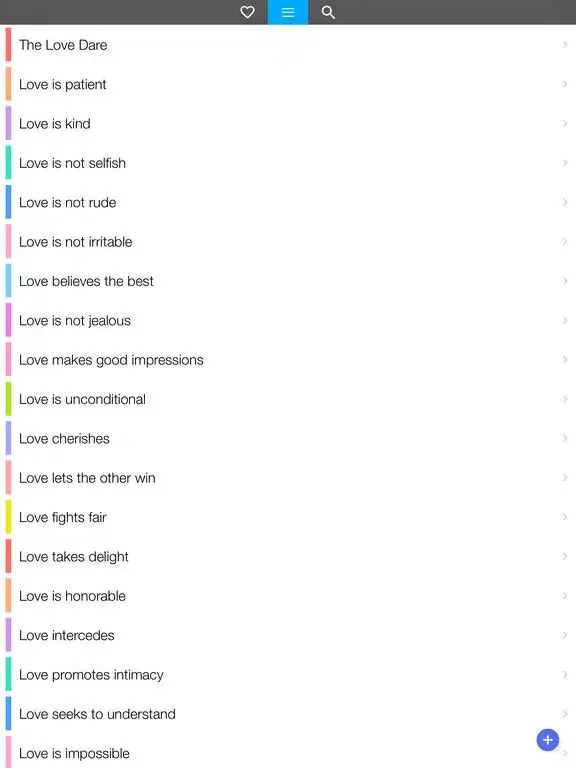 Tangkapan layar The Love reminder bible quotes for messenger iPad 