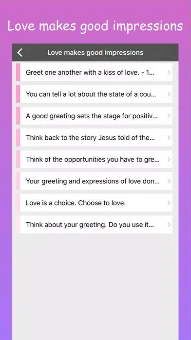 Tangkapan layar The Love reminder bible quotes for messenger