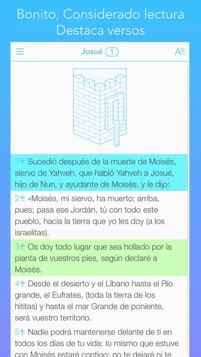 Ảnh chụp màn hình của La Biblia de Jerusalén (Bible in spanish)