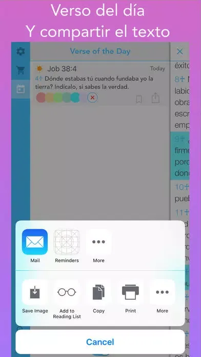 Ảnh chụp màn hình của La Biblia de Jerusalén (Bible in spanish)