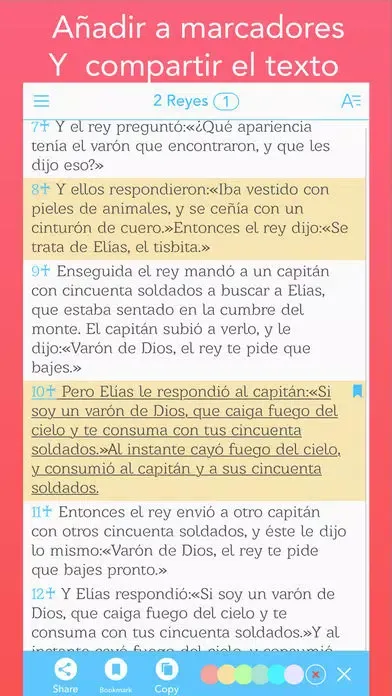 Ảnh chụp màn hình của La Biblia de Jerusalén (Bible in spanish)