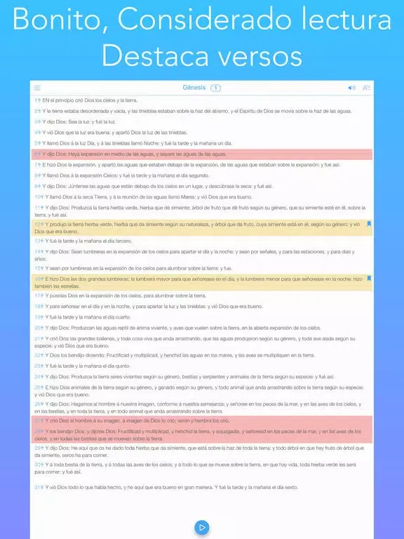 la Biblia, Spanish bible iPad 应用截图