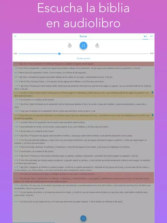 la Biblia, Spanish bible iPad 应用截图